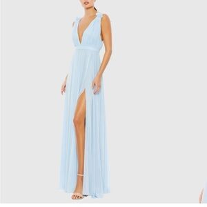 Mac Duggal Light Blue Wedding Dress